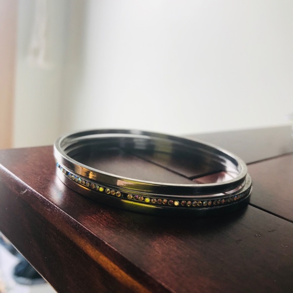 Sparkling Silver Bracelet Set of Three - Picture 2 of 2